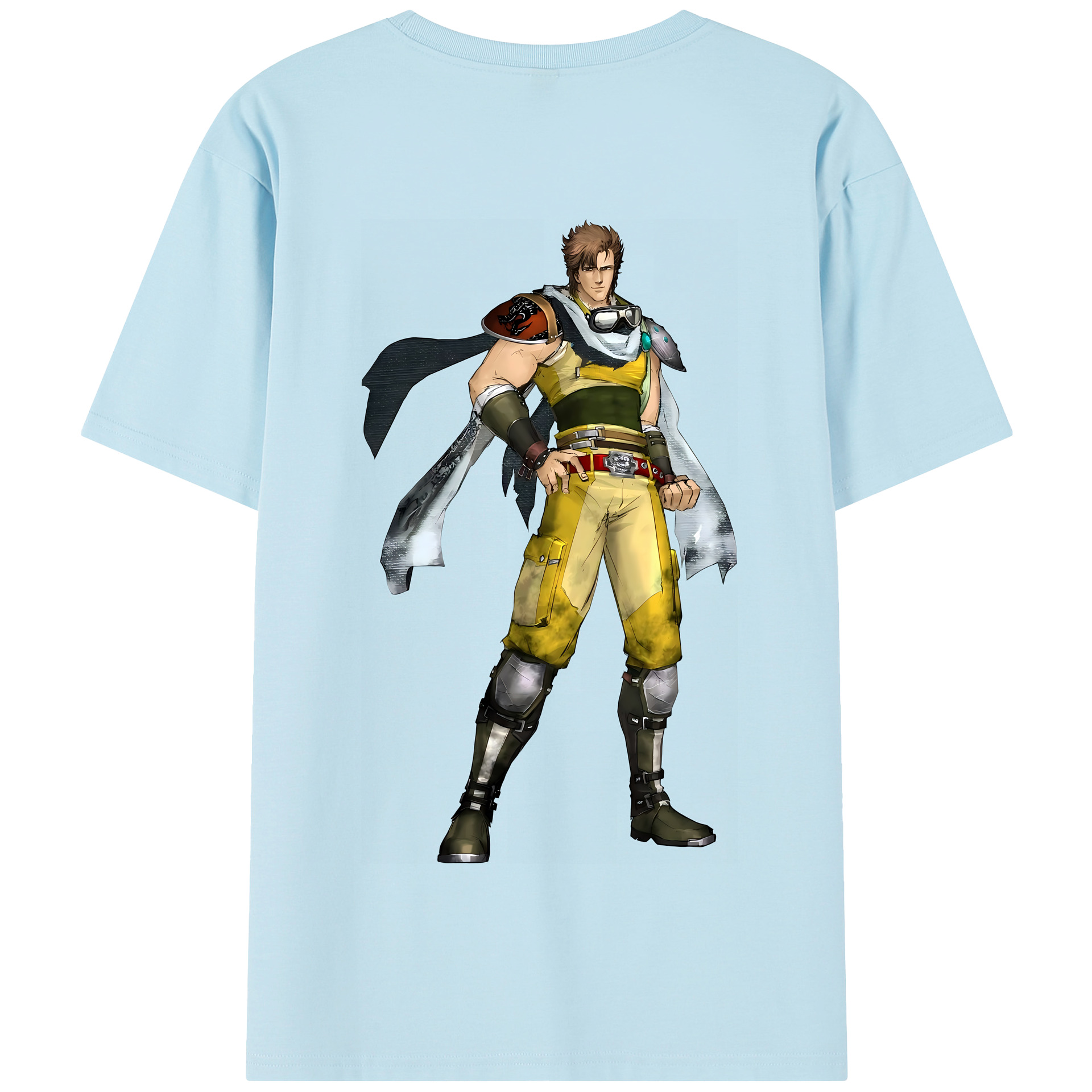（画像用） 北斗の拳 Fist of the North Star 綿100％半袖Tシャツ（背面プリント）